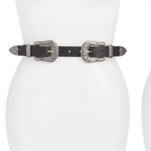 NWT Nordstrom double buckle belt